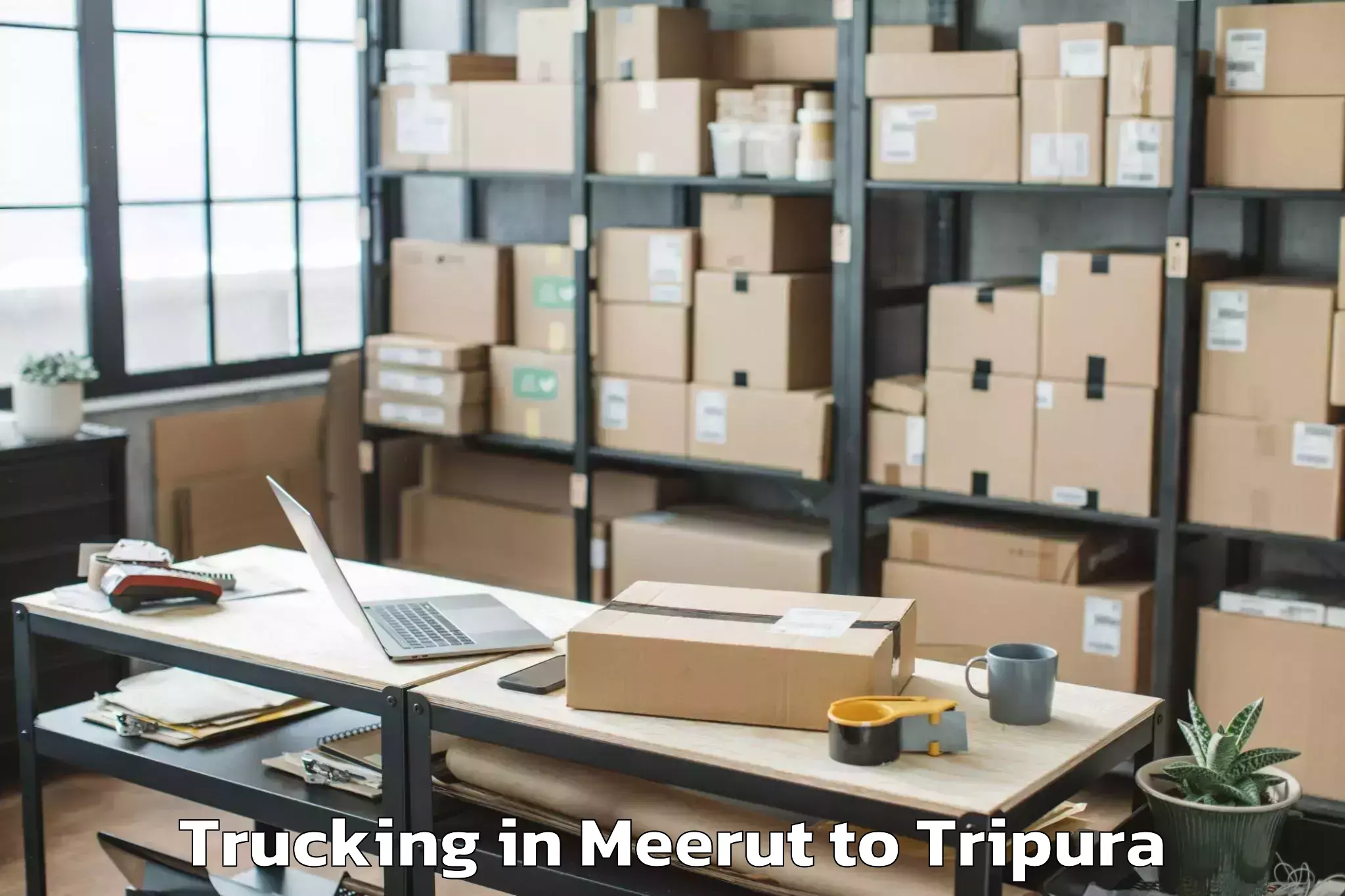 Get Meerut to Barjala Trucking